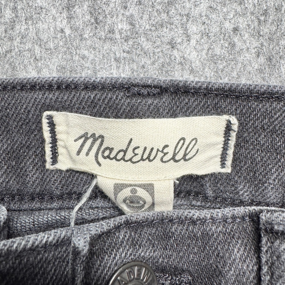 Madewell 10" High Rise Skinny Jeans Size 29P Black Wash Cotton‎ Blend Denim - Picture 3 of 10